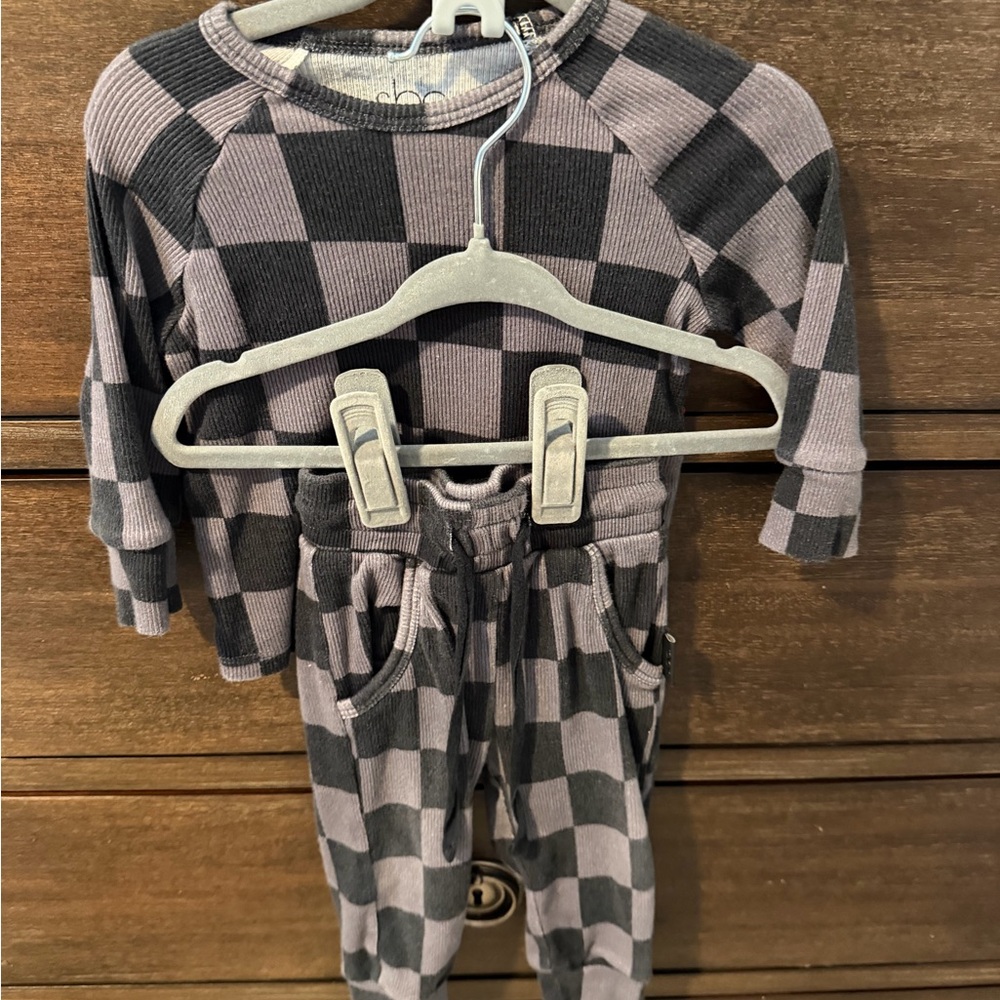 Checkered Kids Matching Set